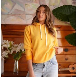 Feat Unisex Sunlight Hoodie Medium Yellow Pullover Hooded Sweatshirt
